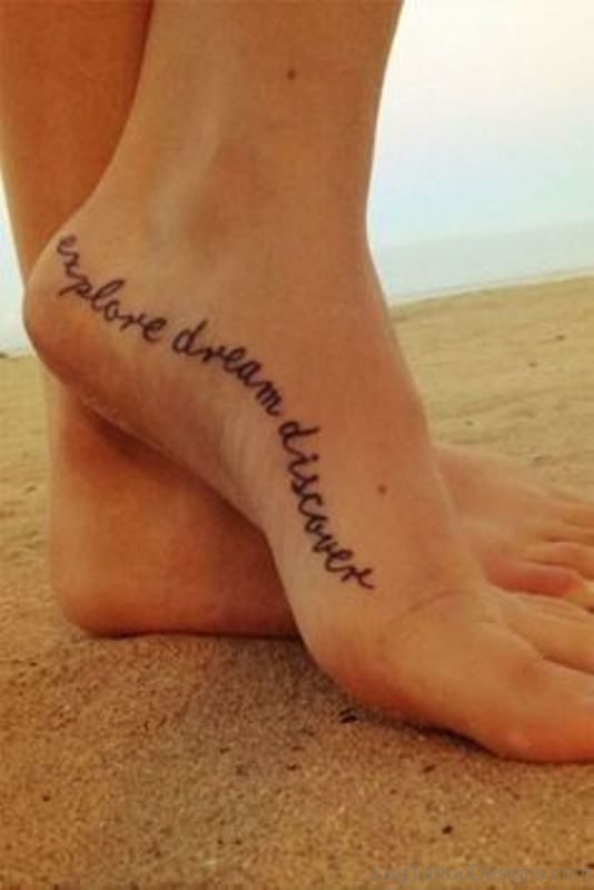 Beautiful Wording Tattoo