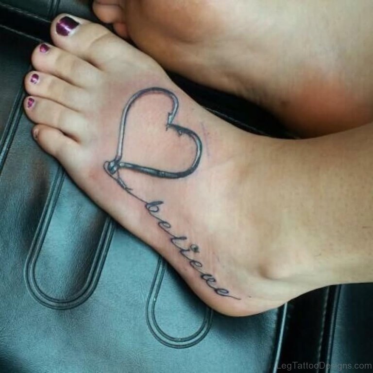 61 Dazzling Heart Tattoos On Foot.