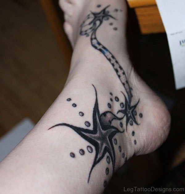 Best Stars Tattoo On Foot