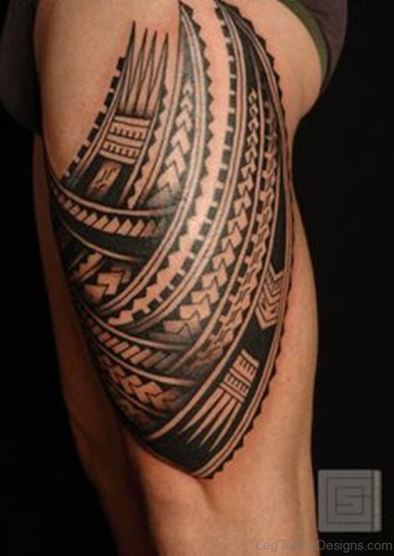 Black Ink Tribal Tattoo