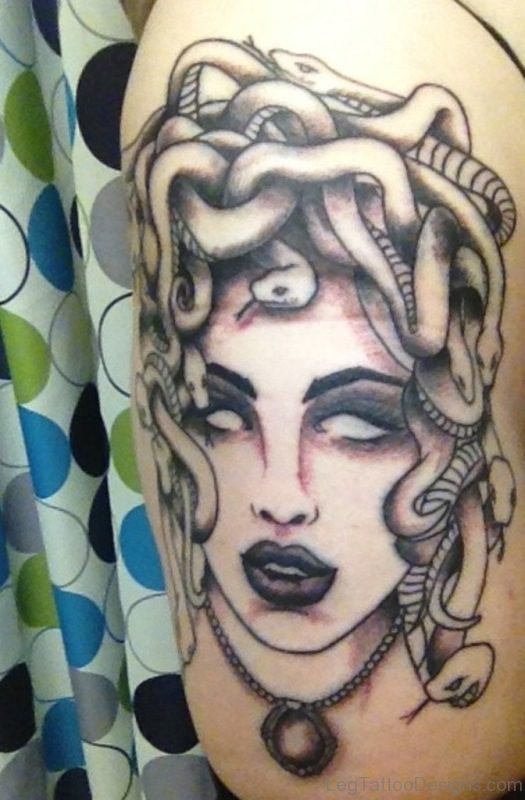 Black Medusa Tattoo