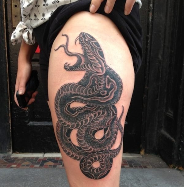 Black Snake Tattoo 