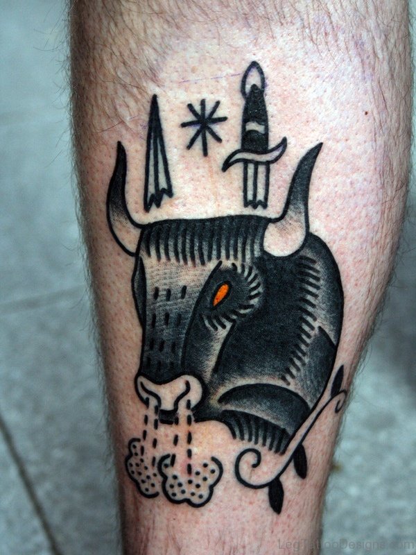 Black Taurus Tattoo