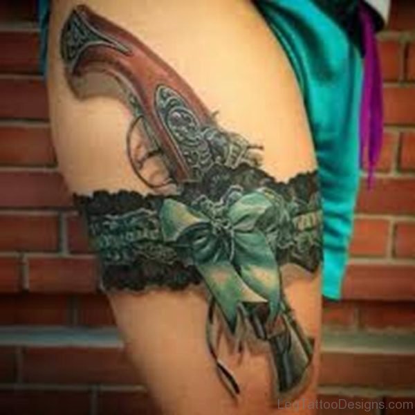 Bow And Gun Tattoo