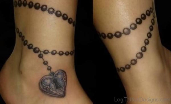Brilliant Heart Bracelet Tattoo