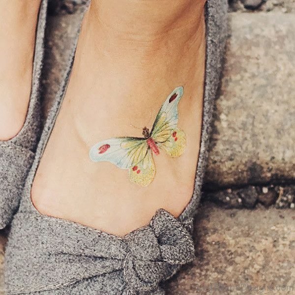 Butterfly Tattoo Foot