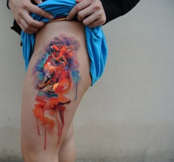 Classic Fox Tattoo