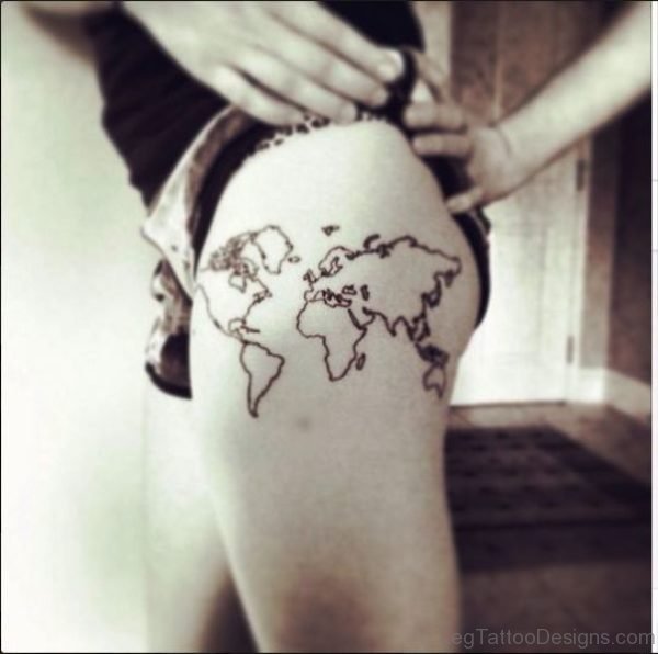 Classic Map Tattoo 1