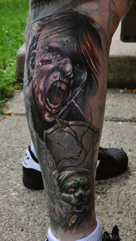 Classic Zombie Tattoo