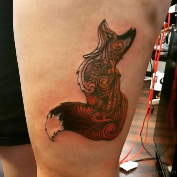 Cool Fox Tattoo