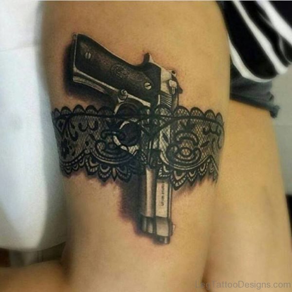 Cool Gun Tattoo