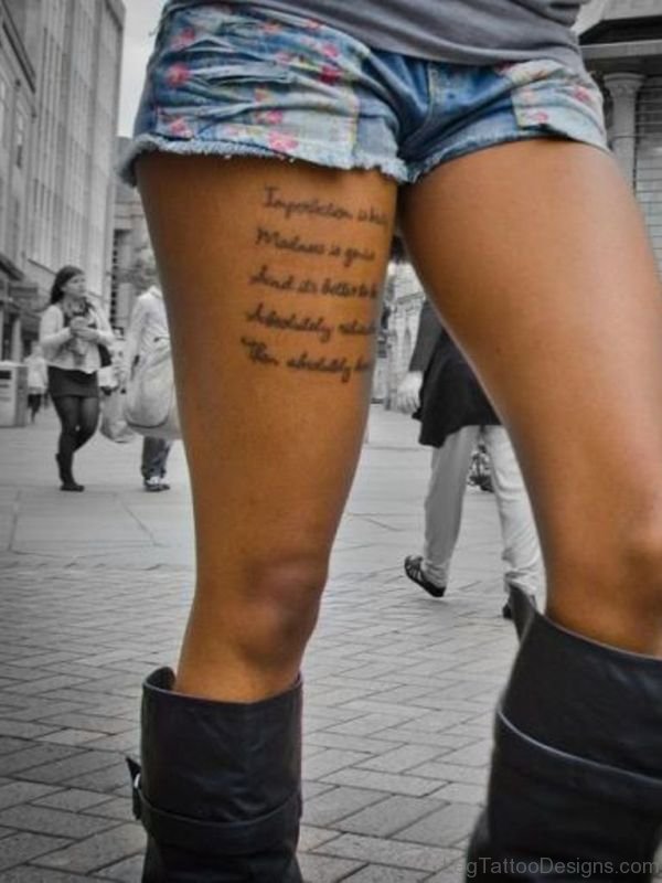 Cool Wording Tattoo 