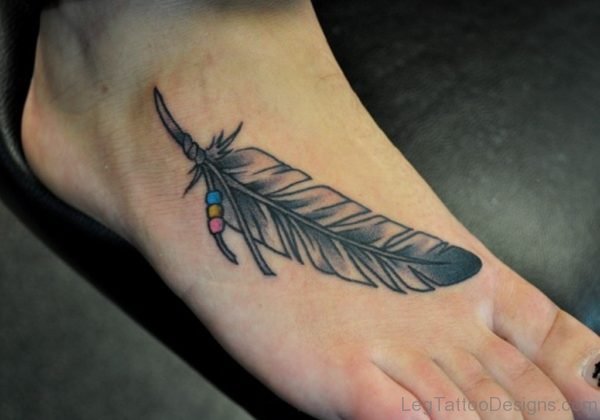 Cute Feather Tattoo