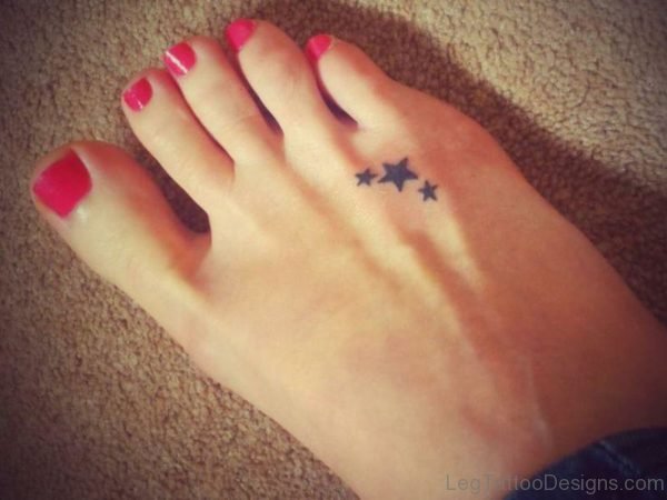 Cute Three Stars Tattoo