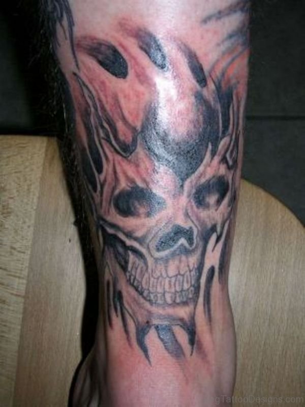 Demon Skull Tattoo