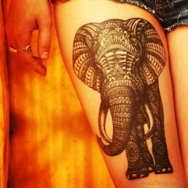 Designer Elephant Tattoo