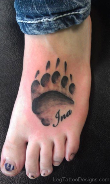 Eagle Claw Tattoo On Foot