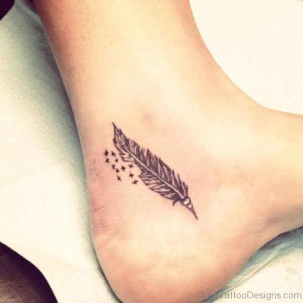 Elegant Feather Tattoo