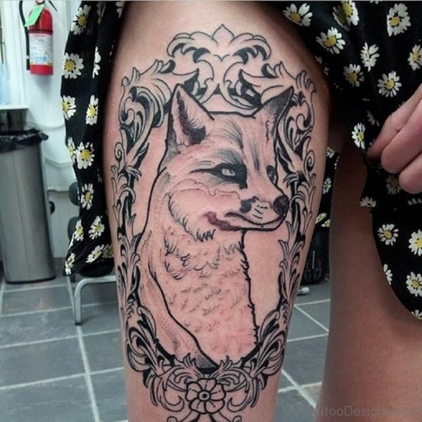 Elegant Fox Tattoo