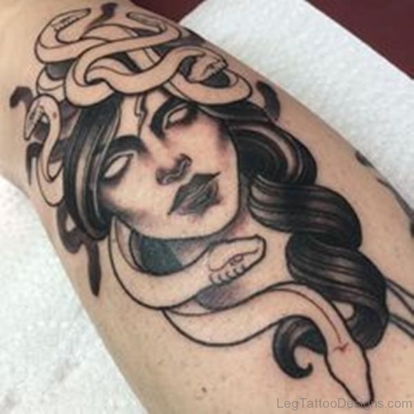 Elegant Medusa Tattoo Design