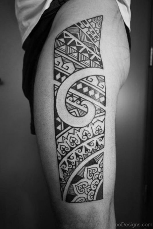 Elegant Tribal Tattoo