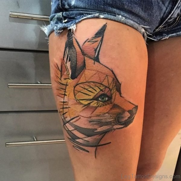 Excellent Fox Tattoo