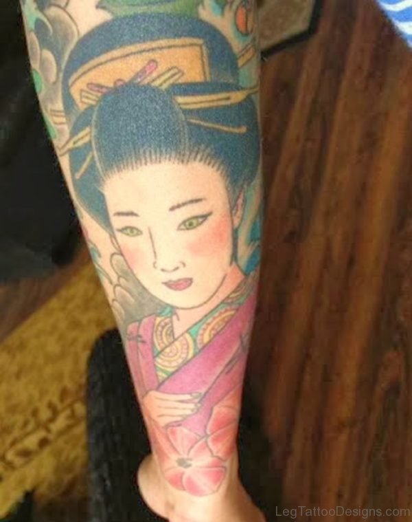 Excellent Geisha Tattoo