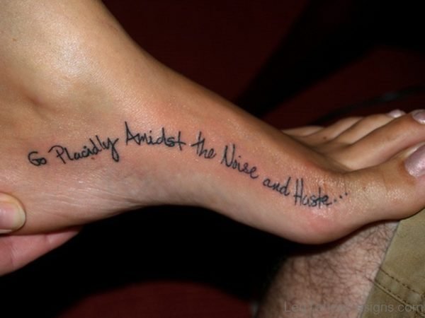 Fabulous Wording Tattoo