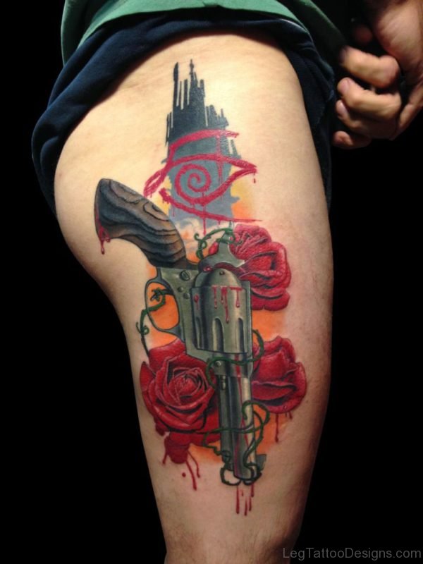 Fantastic Gun Tattoo