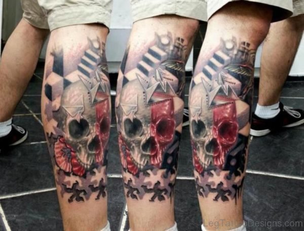 Fantastic Skull Tattoo Design