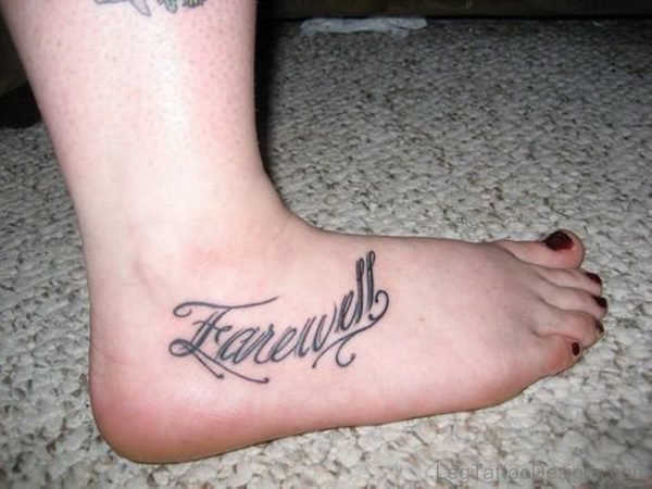 Farewell Wording Tattoo