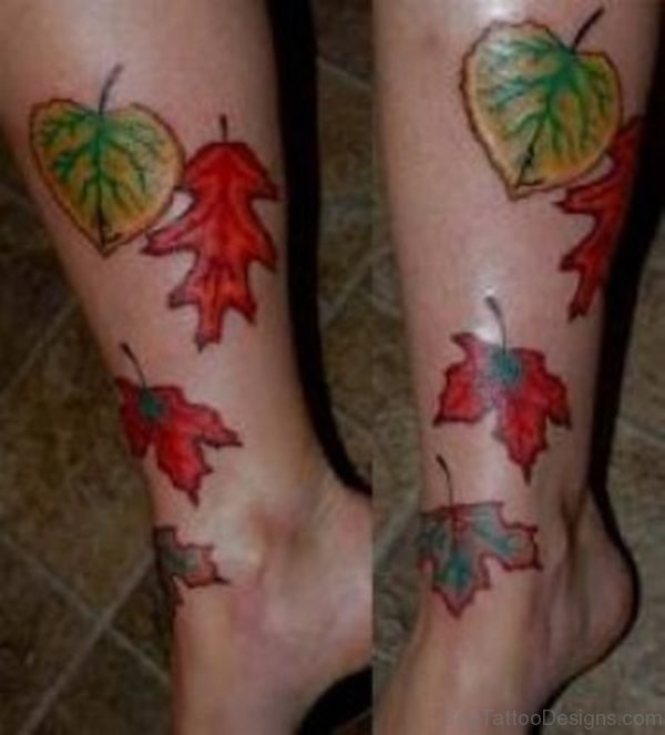 Fern Tattoo on Leg
