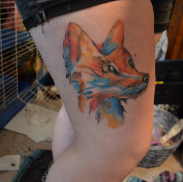 Funky Fox Tattoo