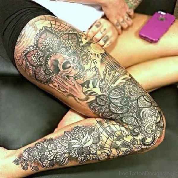 Funky Skull Tattoo 1