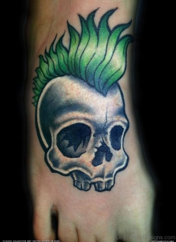 Funky Skull Tattoo