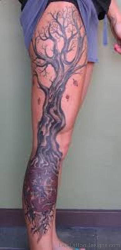 Funky Tree Tattoo