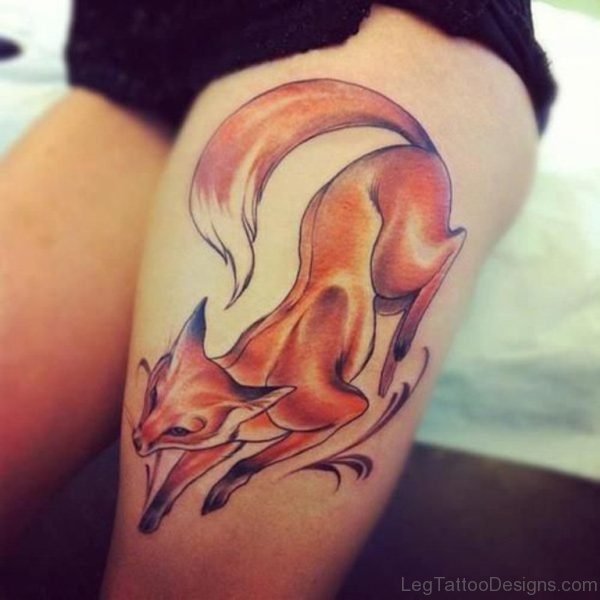 Garceful Fox Tattoo