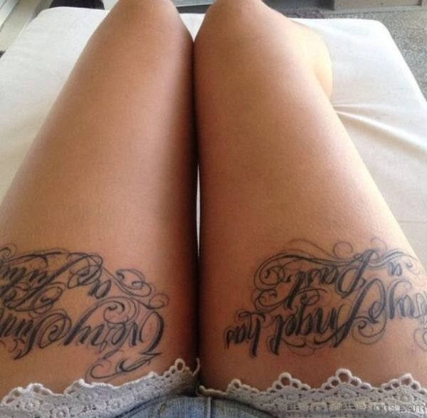 Good Looking Wording Tattoo