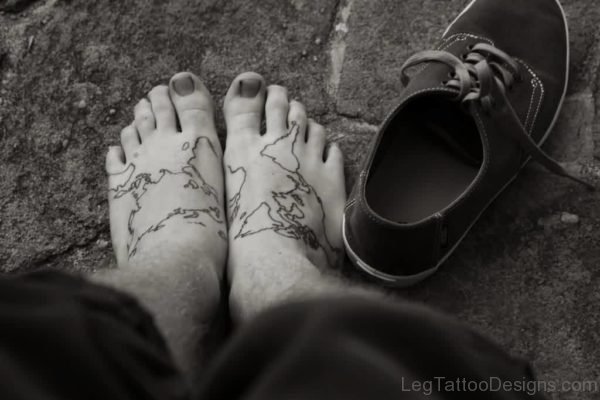 Gorgeous Map Tattoo