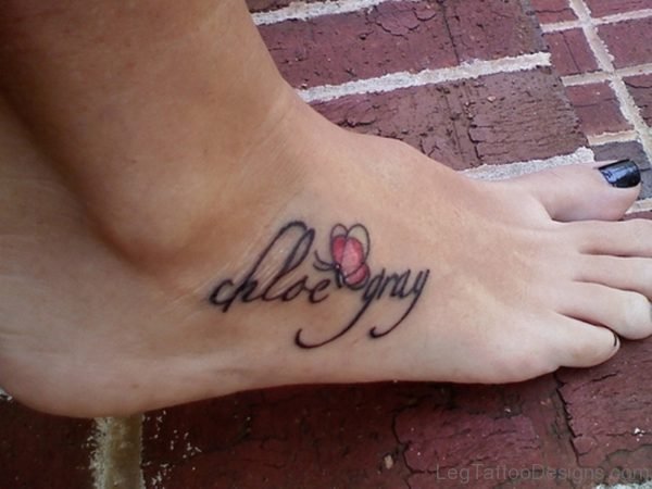 Gorgeous Wording Tattoo