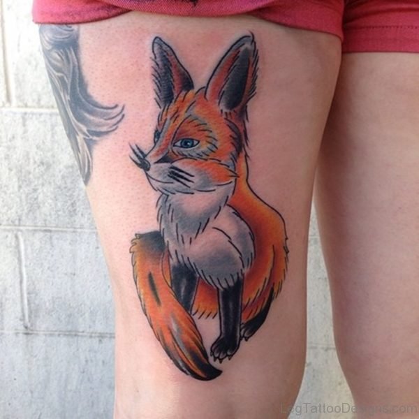 Graceful Fox Tattoo