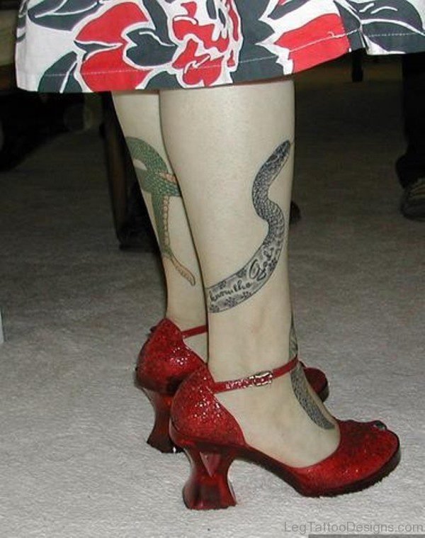 Great Looking Snake Tattoo