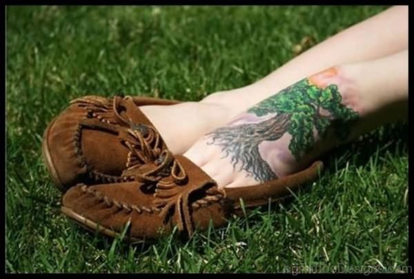 Green Tree Tattoo 