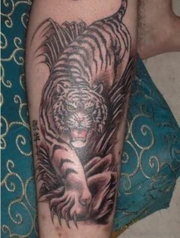 Grey Tiger Tattoo