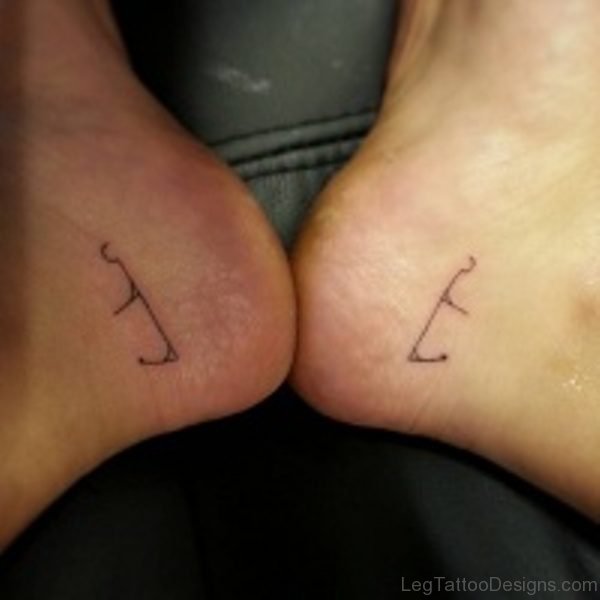 Half Anchor Tattoo On Ankle