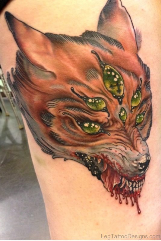 Horrer Fox Tattoo