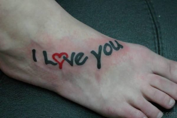 I Love You Wording Tattoo