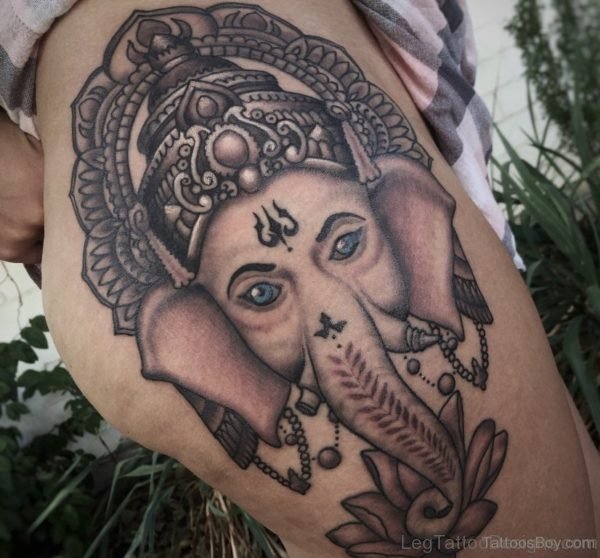 Impressive Ganesha Tattoo
