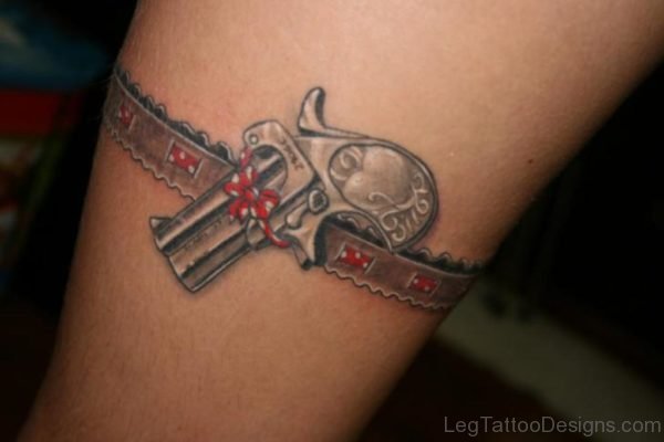 Impressive Gun Tattoo