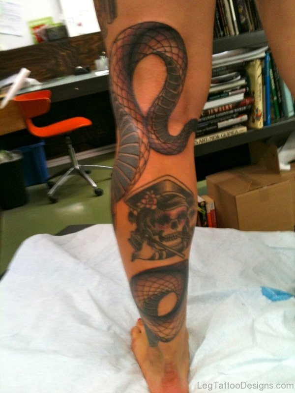 Impressive Snake Tattoo
